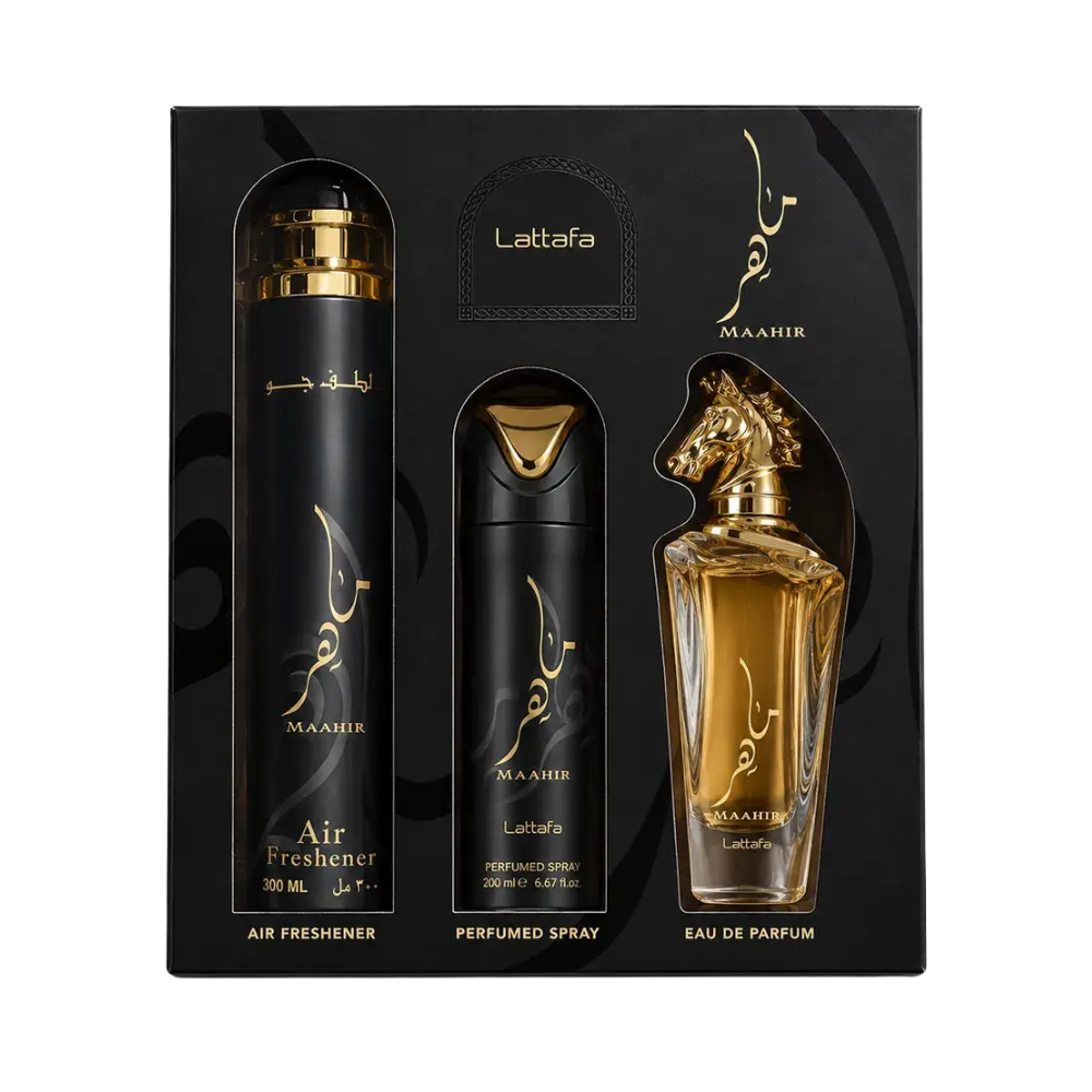 Lattafa Maahir 3-Piece Gift Set