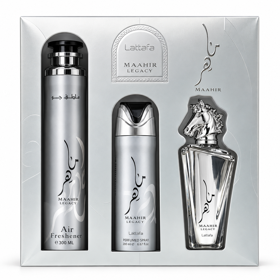 Lattafa Maahir Legacy 3-Piece Gift Set