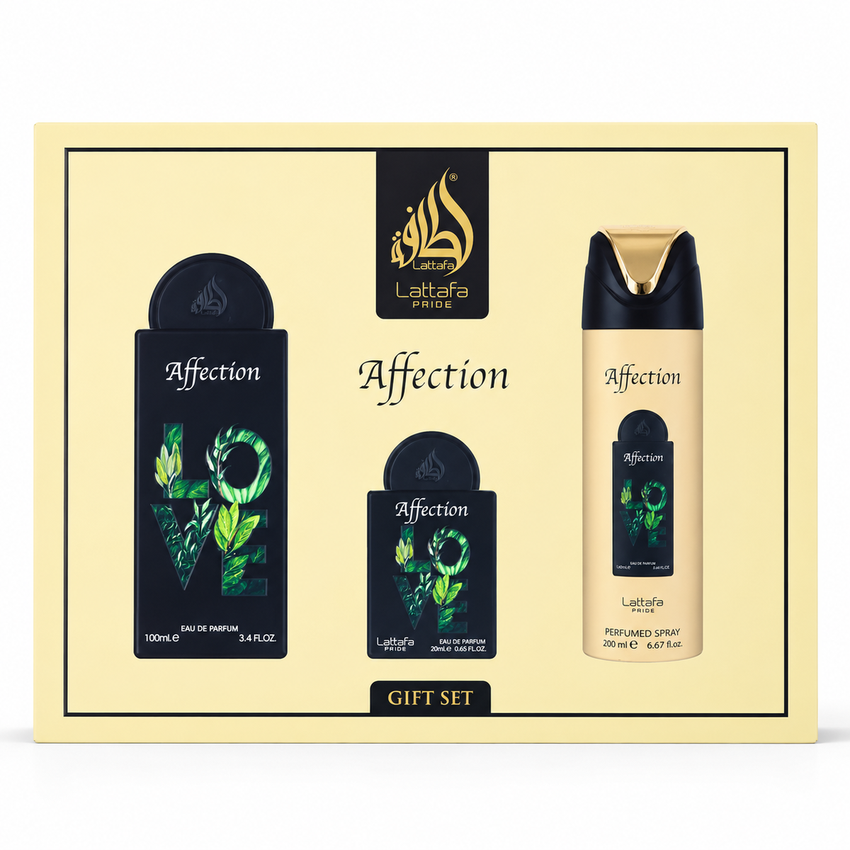 Lattafa Pride Affection 3-Piece Gift Set