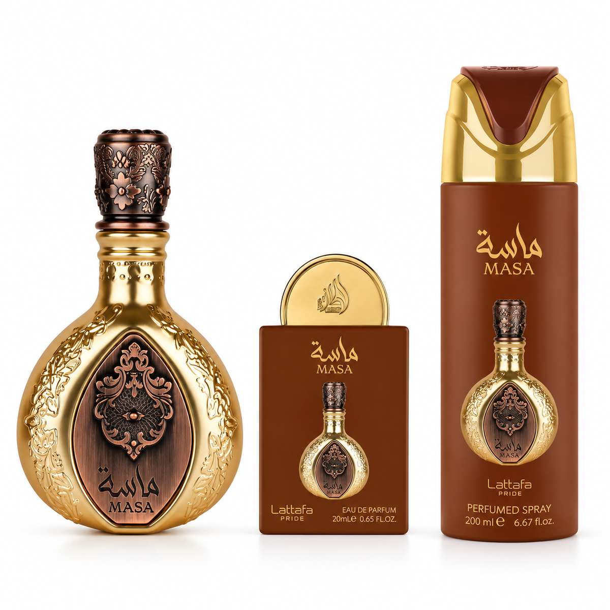 Lattafa Pride Masa 3-Piece Gift Set